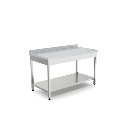 masa de lucru inox cu o polita 1200x700x850 mm, masa profesionala horeca
