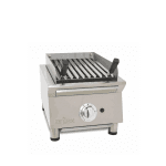 basque grill cu roca vulcanica pe gaz, gratar profesional din inox