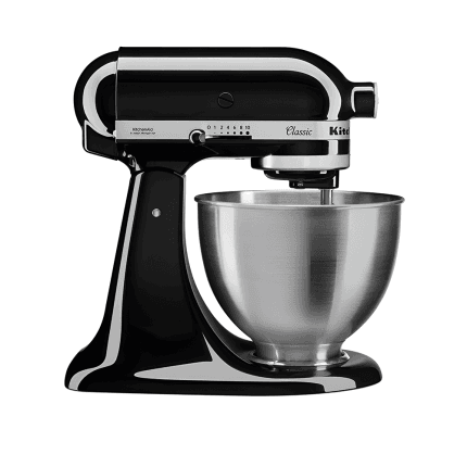 mixer kitchenaid classic 4.3 l onyx black cu bol inox