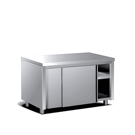modul neutru autoservire inox cu usi glisante 1400x700x870 mm