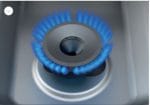 Mașină de gătit cu 4 ochiuri și cuptor GN 2/1 linia 900 Fagor - imagine 2