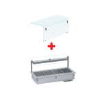 Modul cald self service drop in 4 GN 1/1 bain marie pentru autoservire horeca