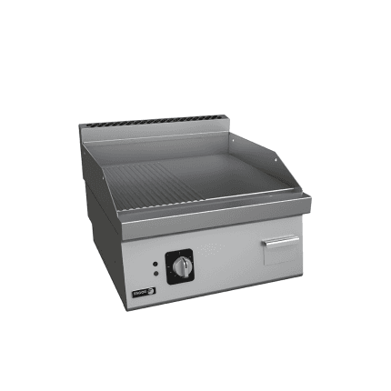 fry top mixt electric de banc linia 600, suprafata neteda si striata fagor horeca