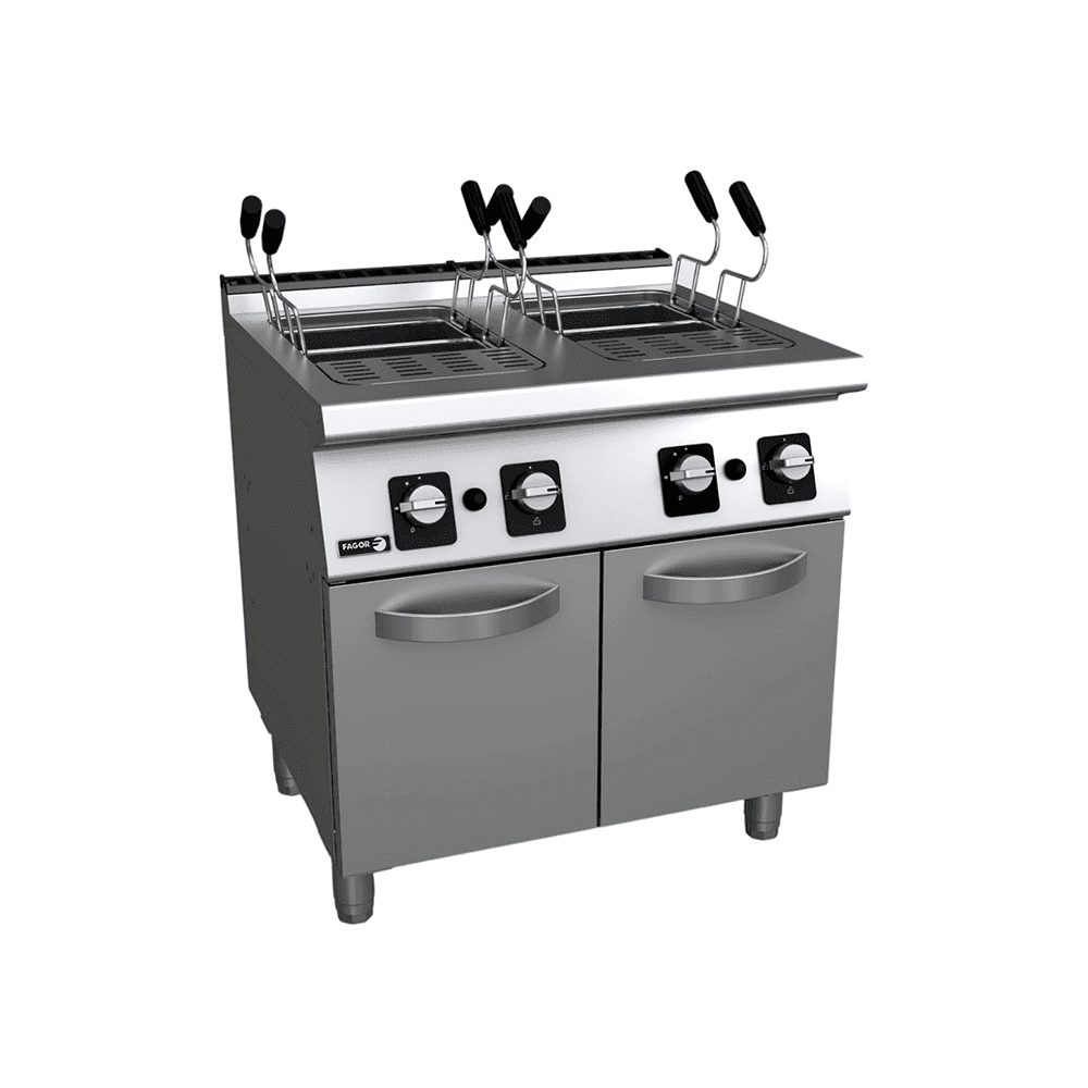 Masina fiert paste 2 cuve 700 Fagor gaz profesionala Masina fiert paste 2 cuve linia 700 Fagor pe gaz pentru horeca