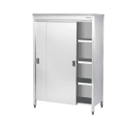 dulap inox cu usi glisante 1200x700x1800 mm pentru depozitare horeca