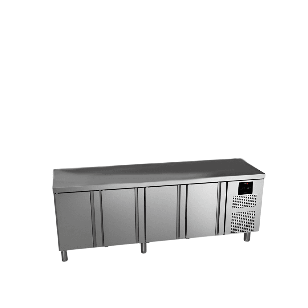 Baza refrigerata cu 4 usi FAGOR din inox profesionala HoReCa baza refrigerata 4 usi fagor inox profesionala horeca