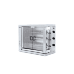 rotisor profesional 18 pui 3 axe pe gaz din inox horeca