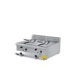 friteuza dubla gaz 10+10 litri linia 600 inox profesionala