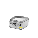 Fry-top pe gaz mixt 600 profesional, suprafata neteda si striata, echipament horeca din inox