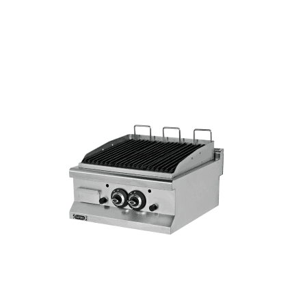 gratar dublu roca vulcanica gaz serie 600 horeca inox