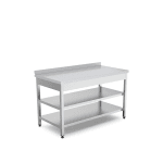 masa lucru cu doua polite din inox 1200x600x850 mm
