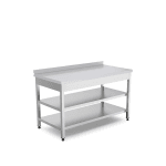 masa lucru doua polite inox 1400x600x850 mm