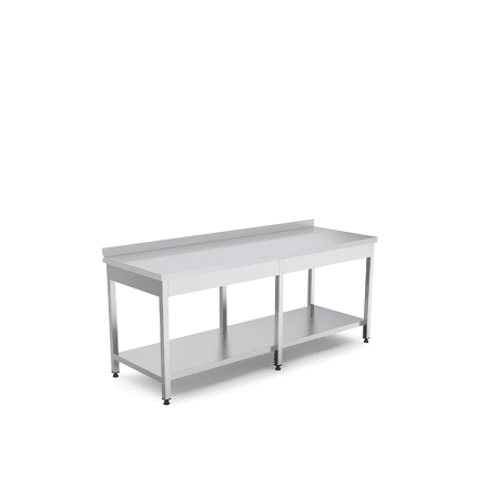 masa lucru cu polita inox 1000x600x850 mm