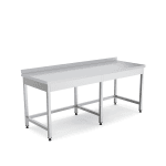 masa de lucru inox 1600x700x850 mm cu rebord, masa profesionala horeca