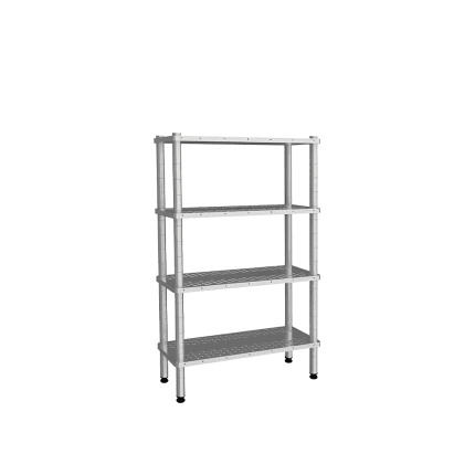 raft 4 polite perforate inox 107x46x180h cm