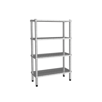 raft 4 polite perforate inox 107x46x180h cm