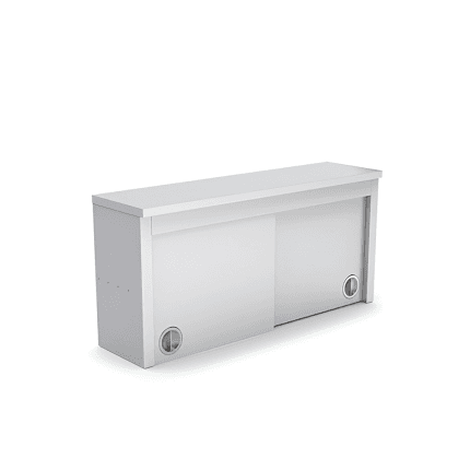 dulap suspendat cu usi glisante 120x40x60 cm otel inox