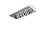 Hota de perete fara motor 3000x900x400H mm din inox pentru bucatarie profesionala