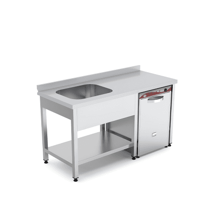 spalator cuva dreapta scurgator suspendat 1400x700 mm inox