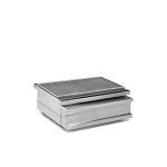 gratar cu carbuni de banc horeca inox 1600x730 mm