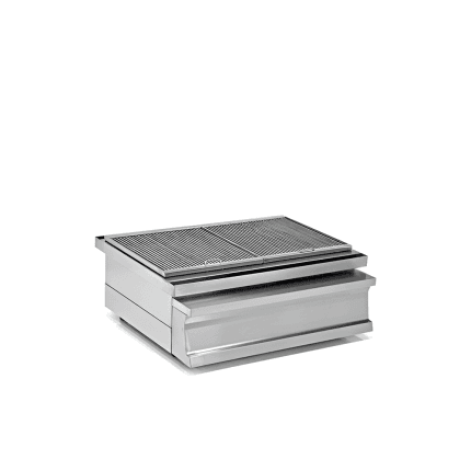 gratar cu carbuni de banc horeca inox 1600x730 mm
