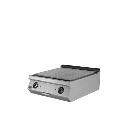 Fry-top electric mixt profesional, suprafata neteda si striata, echipament horeca din inox