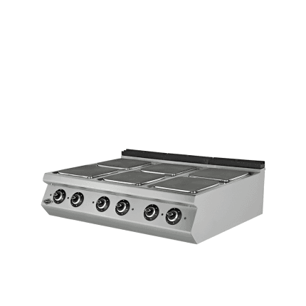 Masina de gatit electrica cu 6 plite patrate linia 900 echipament horeca
