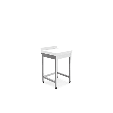 butuc transare carne inox 600x600 cu blat polietilena 100 mm