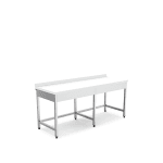 masa lucru blat polietilena 1200x600x850 mm inox horeca