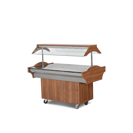 bufet neutru profesional cu blat din granit pentru autoservire horeca