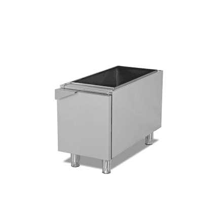 Suport cu usa 400 mm serie 600 din inox pentru bucatarie profesionala