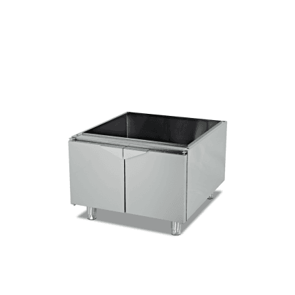 Suport cu usa 600 mm serie 600 din inox pentru bucatarie profesionala