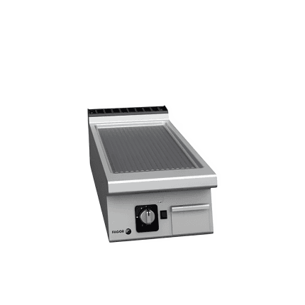 fry-top de banc gaz profesional simplu striat linia 900 horeca inox