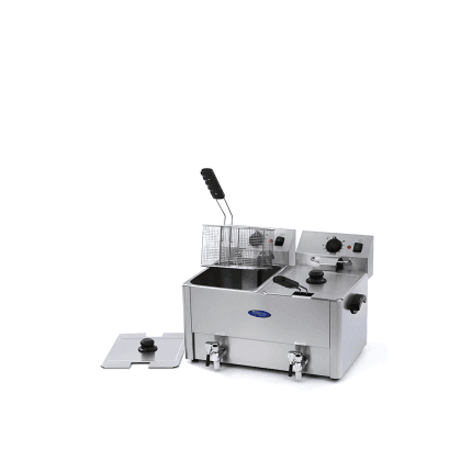 friteuza electrica fast food 2x8 litri, dubla, echipament profesional horeca