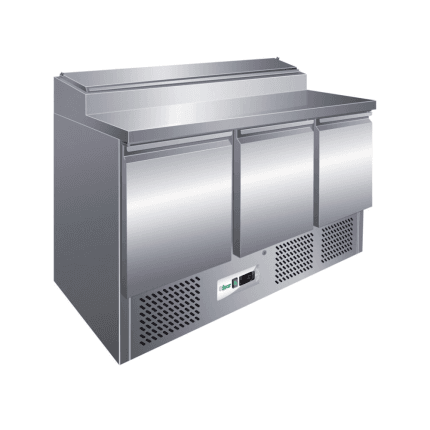 saladeta 3 usi motor jos inox 392l refrigerare statica