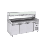banc pizza 3 usi din inox cu blat granit 2020x800x1000 mm