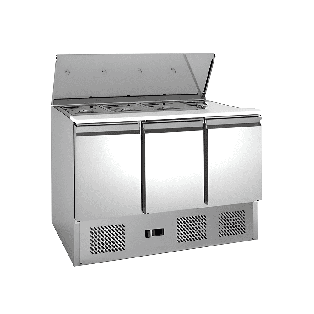 Saladeta 3 usi motor jos inox 368L saladeta 3 usi motor jos inox capacitate 368 litri temperatura 2 8 grade