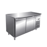 Masă frigorifică de refrigerare cu 2 uși ventilată, capacitate 170 l, fără rebord din inox AISI-304 Forcar - imagine 2