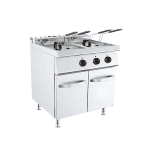 friteuza electrica 2x18 litri linia 700 pe dulap inchis inox