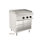 fry top striat electric cu suport deschis 800x730 mm, echipament horeca