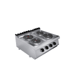 plita electrica de banc cu 4 ochiuri horeca inox 7 kw