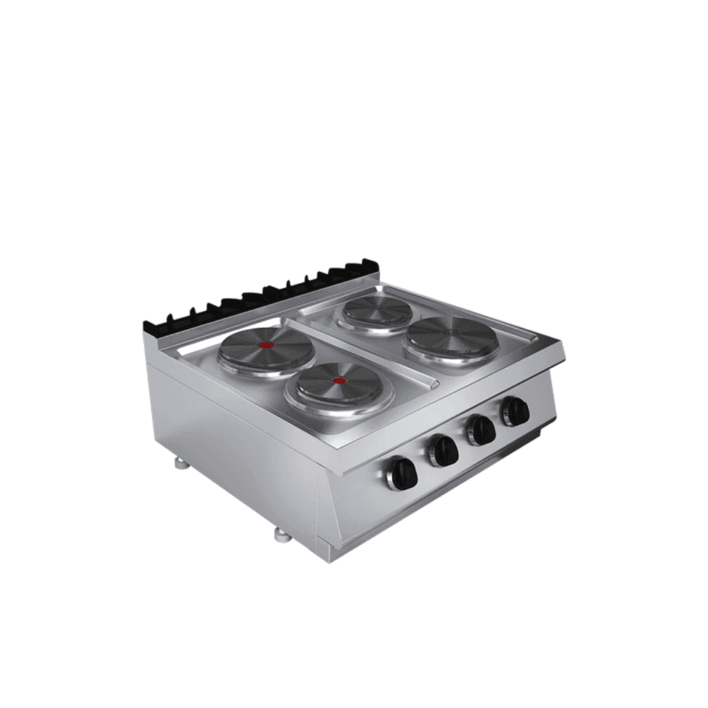 Plita electrica de banc cu 4 ochiuri – 7 kW – G7K200E-S plita electrica de banc cu 4 ochiuri horeca inox 7 kw