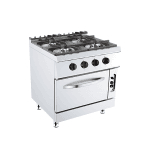 masina gatit 4 ochiuri si cuptor linia 700 gaz inox 32 kw