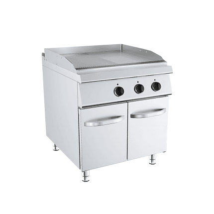 fry top mixt electric placa neteda striata suport inchis profesional horeca