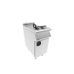 friteuza gaz 15 litri cu suport inchis inox profesional horeca 14 kw