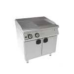 fry top mixt gaz cu suport inchis placa neteda striata inox profesional horeca 12 kw