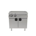 Fry-top pe gaz cu suprafață mixtă netedă și striată, cu suport închis Inoksan - imagine 2