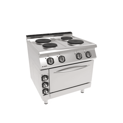 Masina de gatit cu 4 plite si cuptor 80x90x85 echipament horeca
