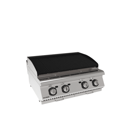 Gratar dublu cu roca vulcanica linia 700 de banc, echipament profesional horeca