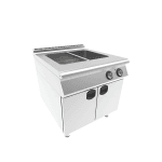 Bain marie electric 2 cuve pe dulap inchis linia 900 pentru bucatarie profesionala